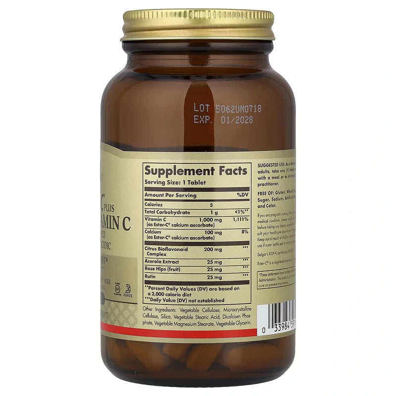 Solgar Ester-C Plus Veg 1000mg - 90 tabs