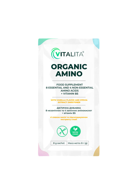 Амінокислоти VITALITA Organic Amino/Органік Аміно саше - саше - харчова добавка