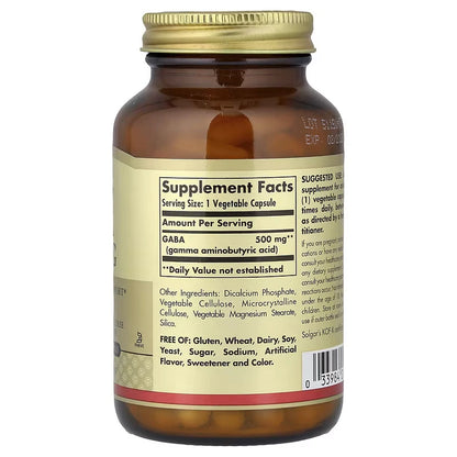 Solgar GABA 500mg - 100 vcaps