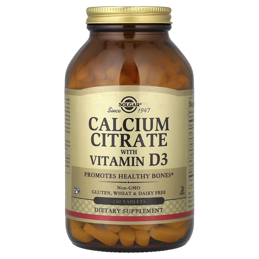 Solgar Calcium Citrate with Vitamin D3 - 240 tabs