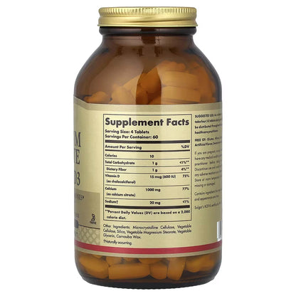 Solgar Calcium Citrate with Vitamin D3 - 240 tabs