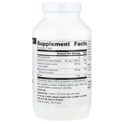 Source Naturals Calcium & Magnesium Amino Acid Complex with Vitamin D3 300mg - 250 tabs