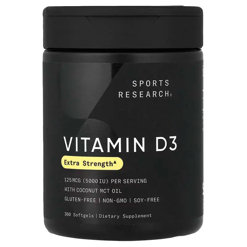 Sports Research Vitamin D3 5000IU - 360 softgels