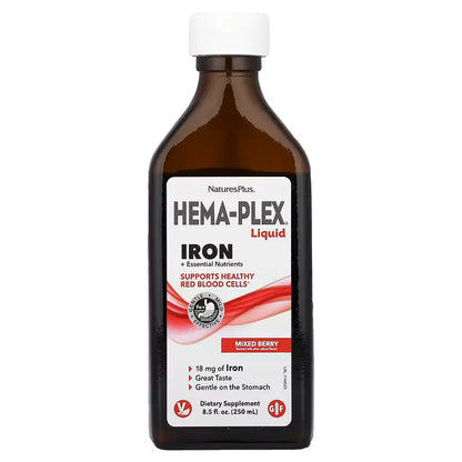 Natures Plus Hema-Plex® Liquid Iron, залізо - 250 мл