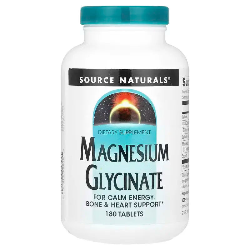 Source Naturals Magnesium Glycinate - 180 tabs