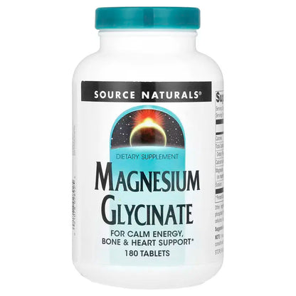 Source Naturals Magnesium Glycinate - 180 tabs