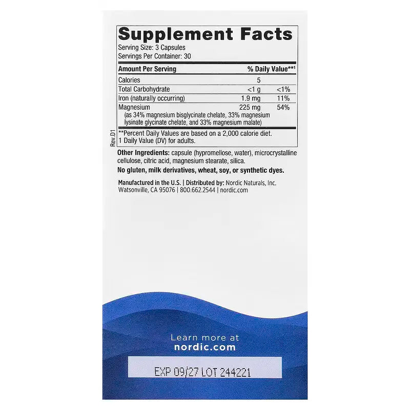 Nordic Naturals Комплекс Магнію - 90 капсул