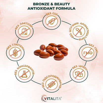 Переваги VITALITA Bronze & Beauty Antioxidant Formula