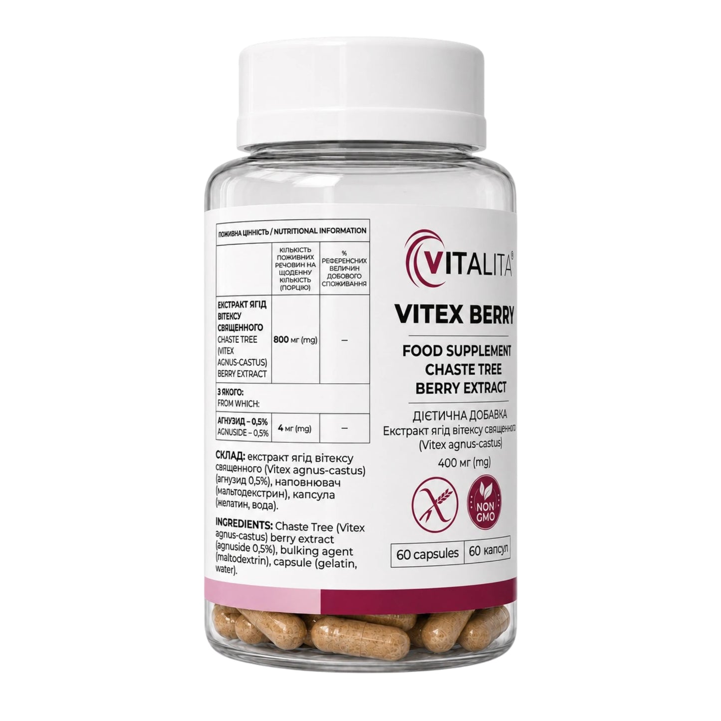 VITALITA Vitex Berry 400 mg, 60 capsules